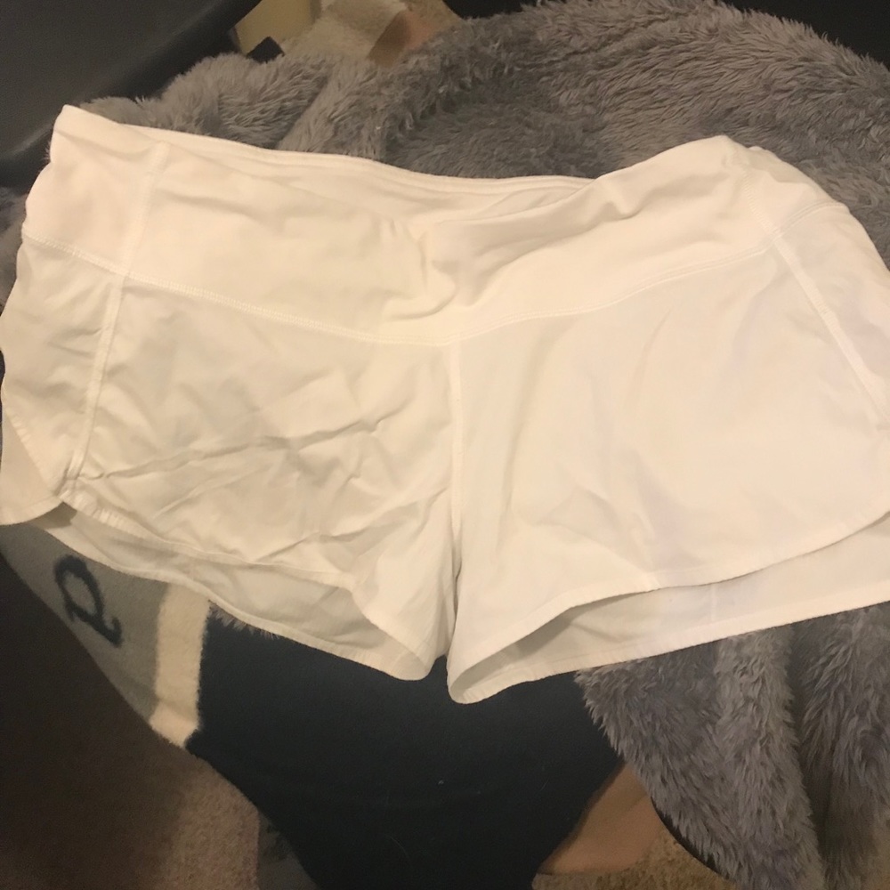 Lululemon white speed up short